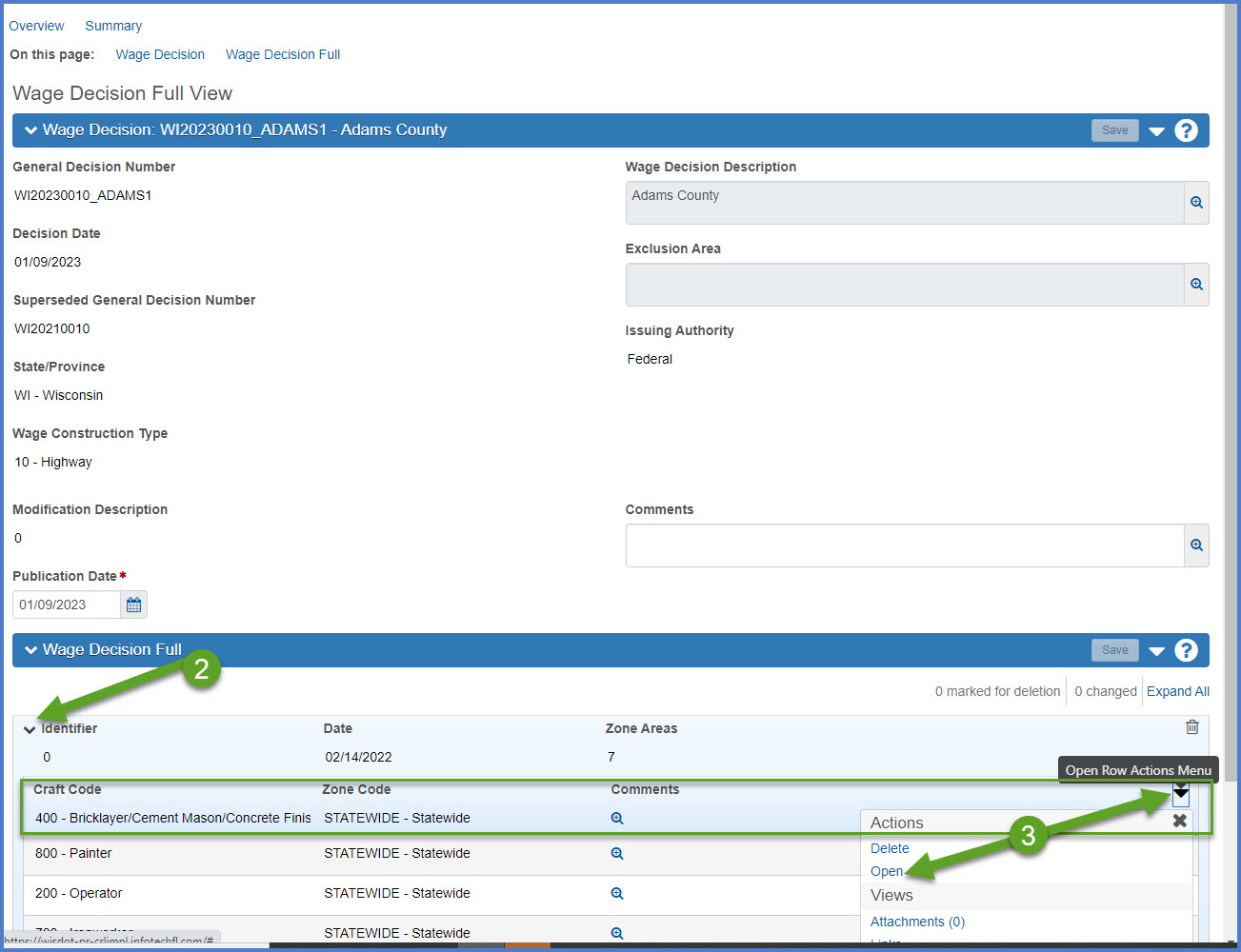 Wage Decision Maintenance